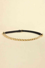 PU Leather Chain Belt