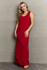 Plus Size Scoop Neck Maxi Tank Dress